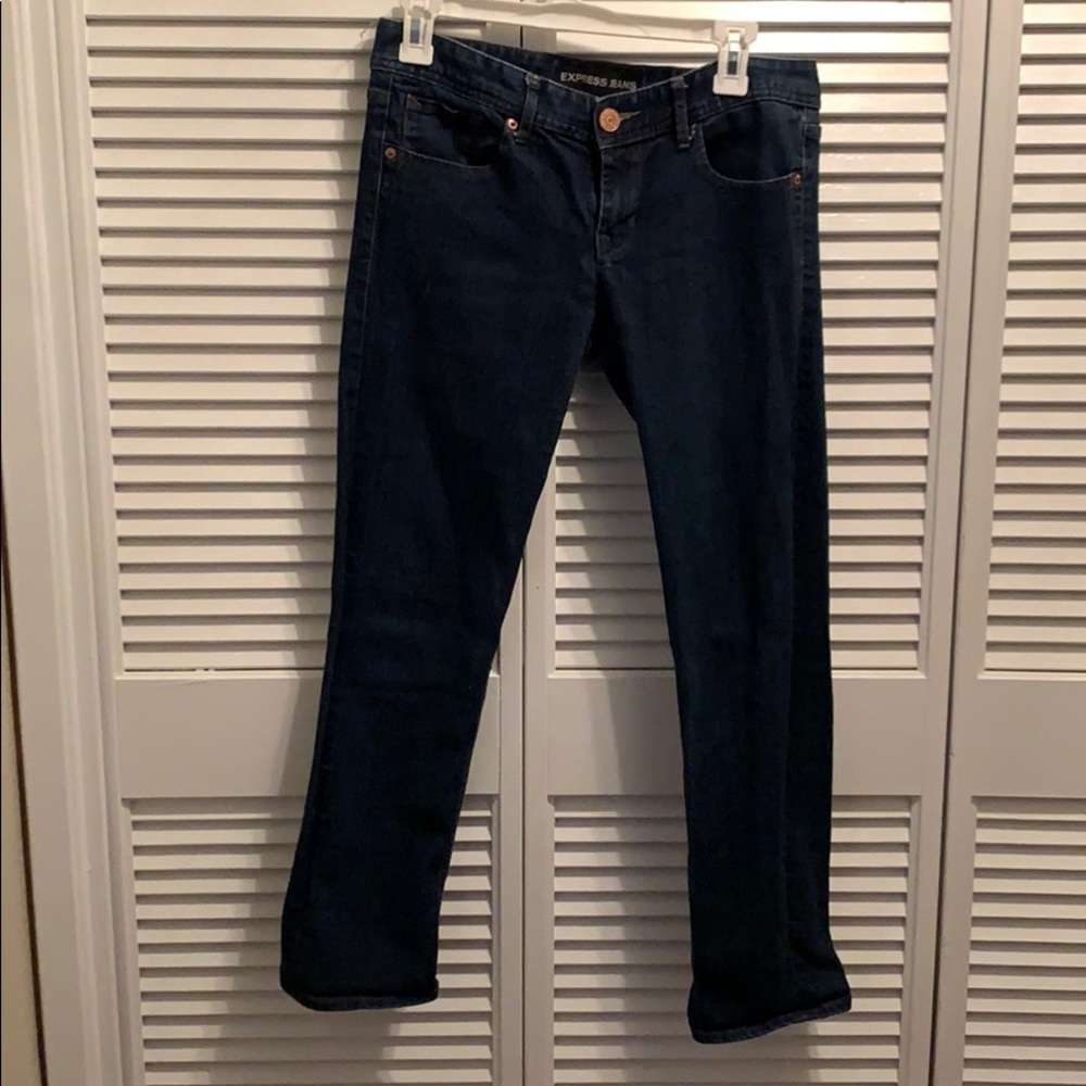 Express cropped skinny jeans